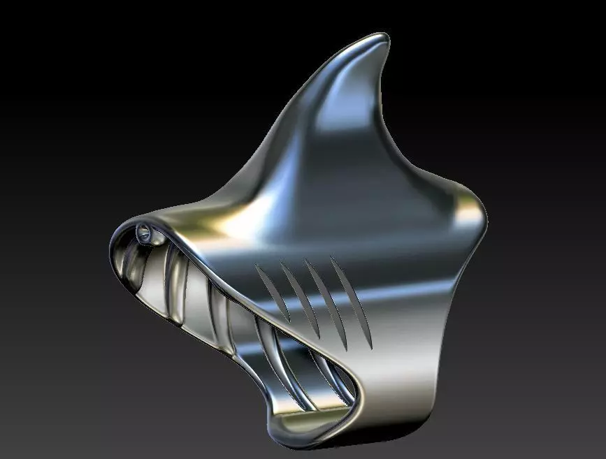 Shark Ring1 3D print model_0