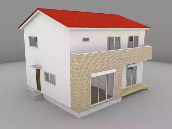 House model for background 08