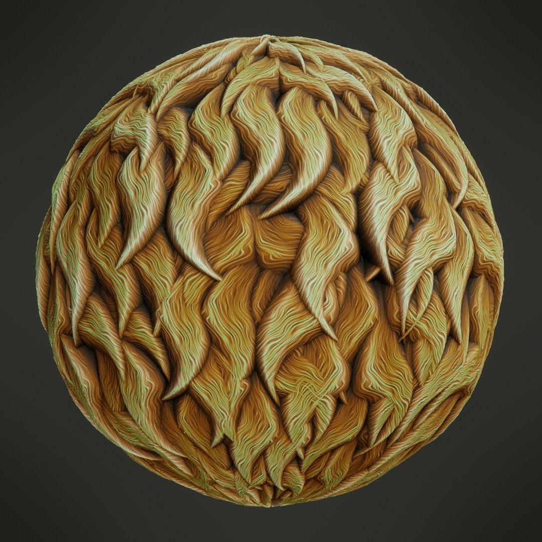 Stylized PBR Fur Textures Texture_9