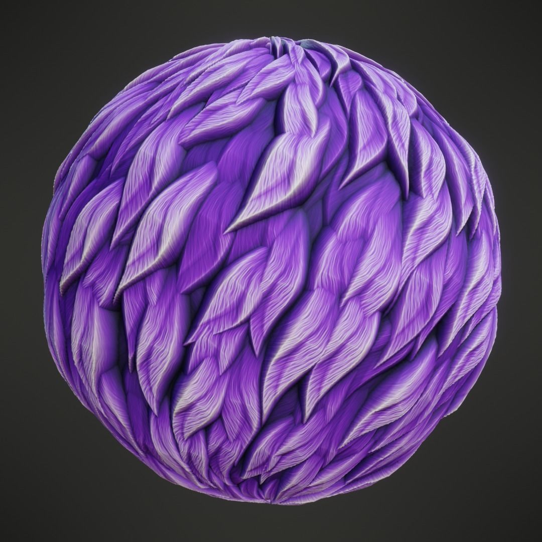 Stylized PBR Fur Textures Texture_10