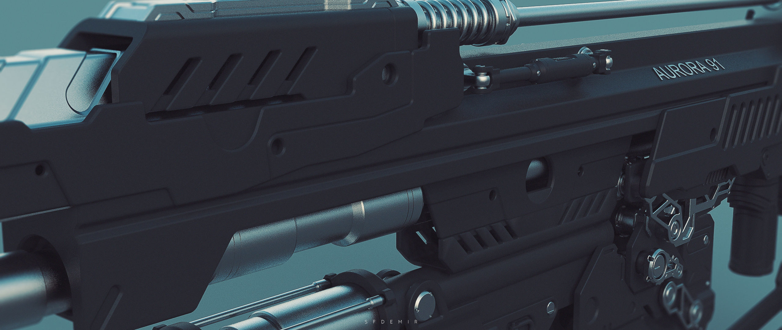 Aurora A-91 Future Gun 3D model_7