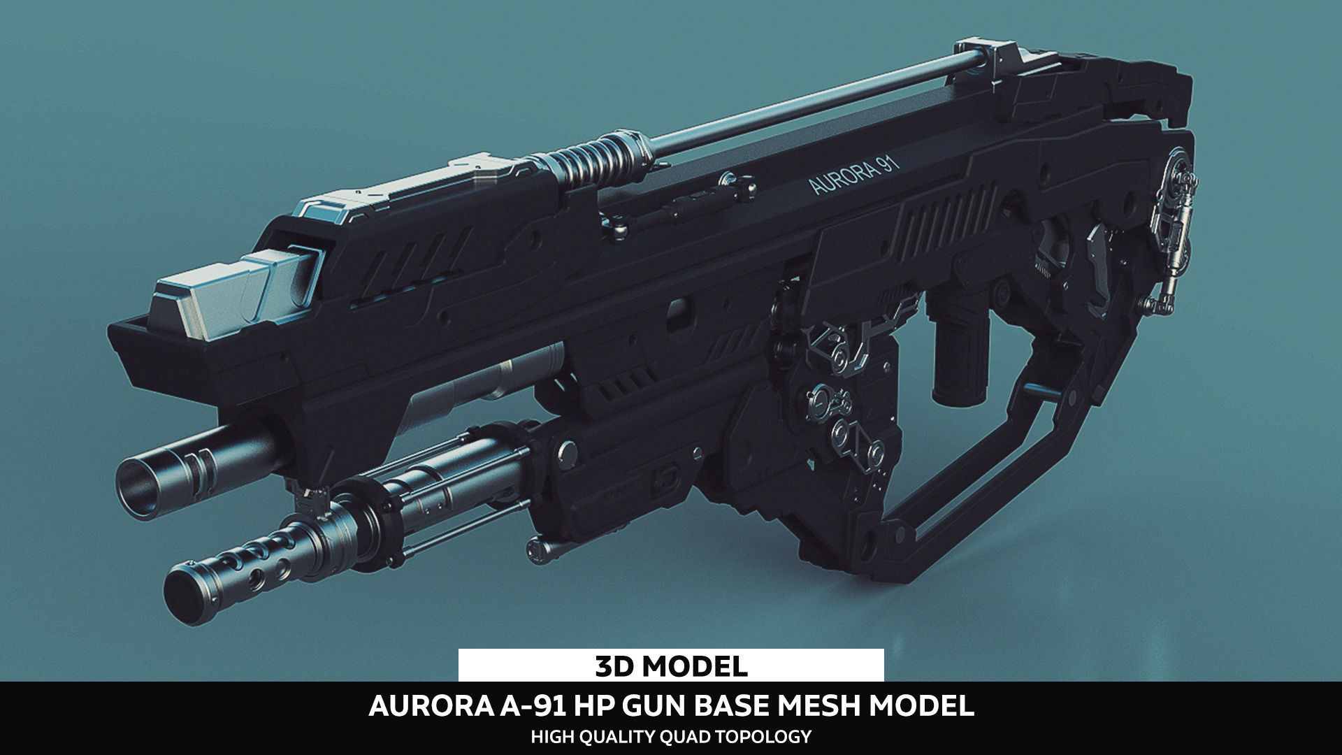 Aurora A-91 Future Gun 3D model_1