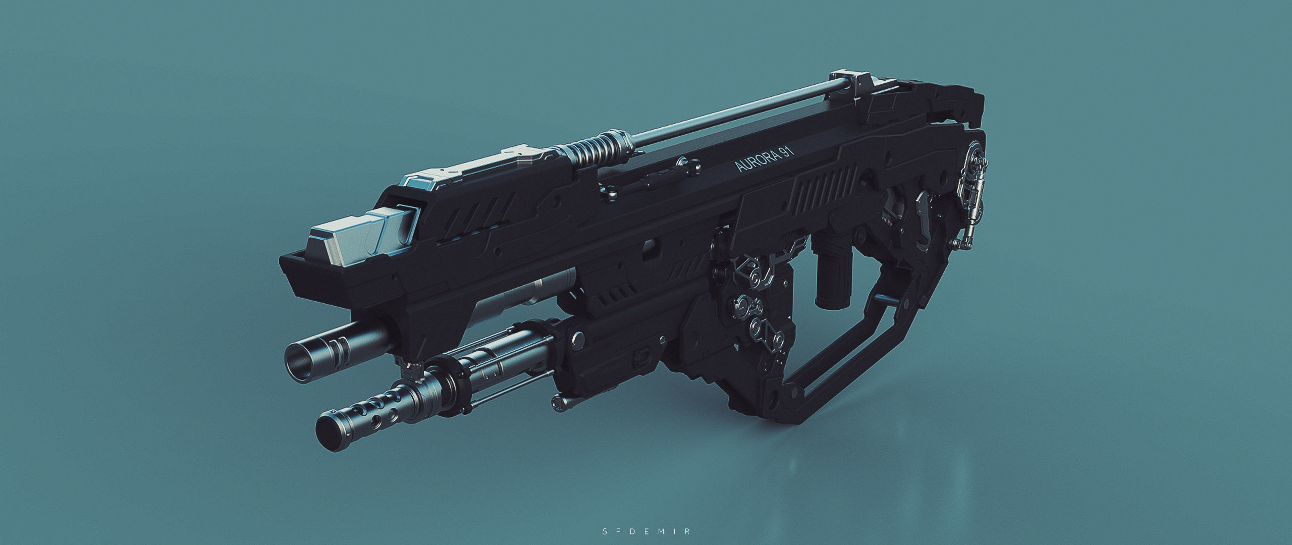 Aurora A-91 Future Gun 3D model_4