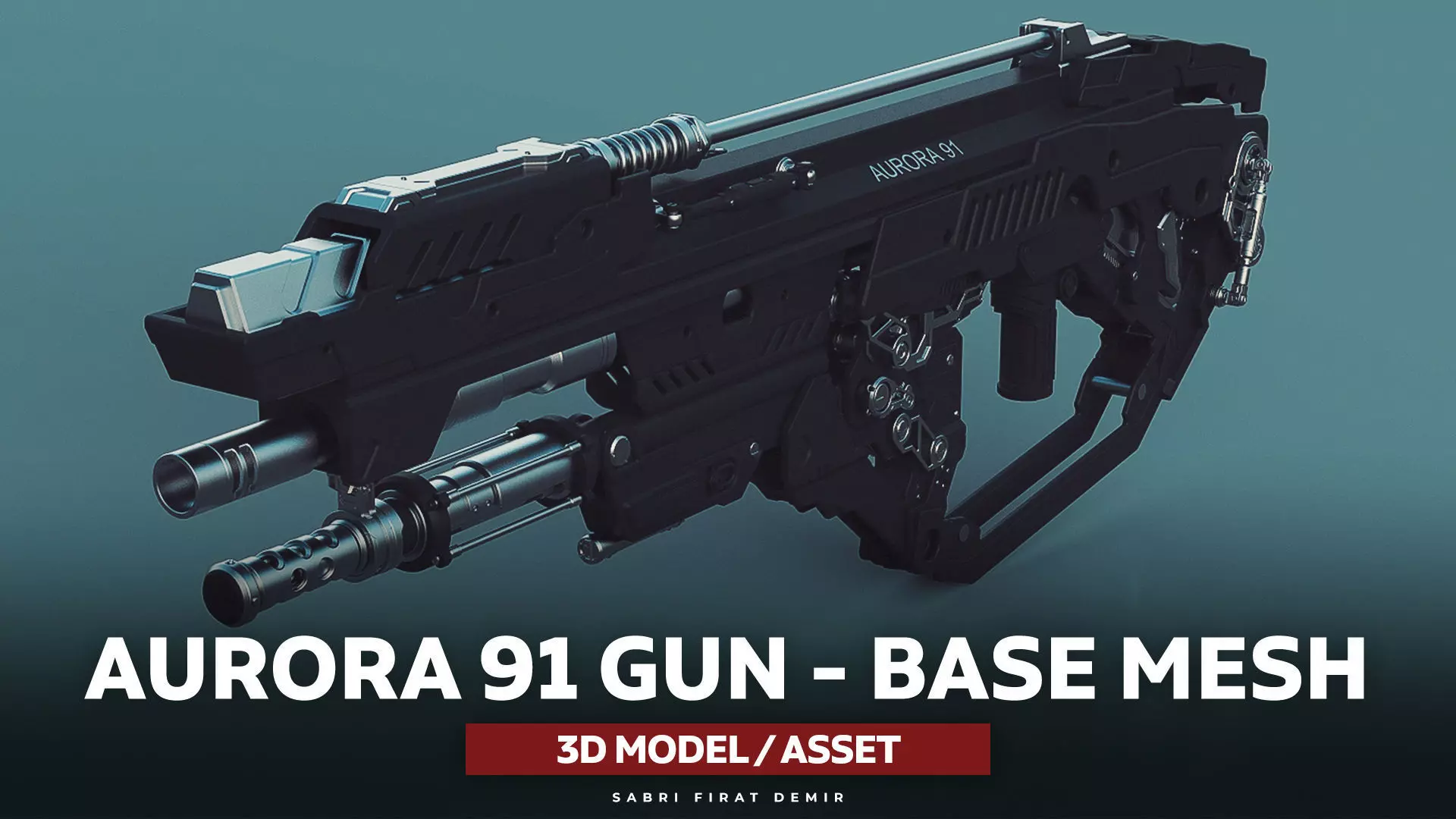 Aurora A-91 Future Gun 3D model_0