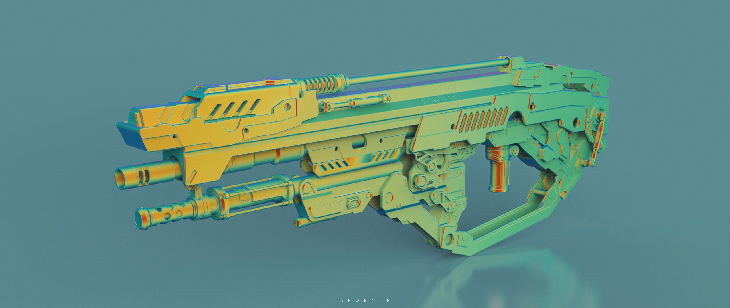 Aurora A-91 Future Gun 3D model_13