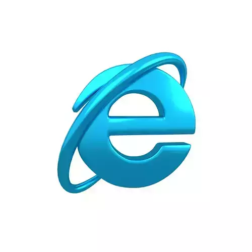 Internet Explorer Logo v1 005 Free low-poly 3D model