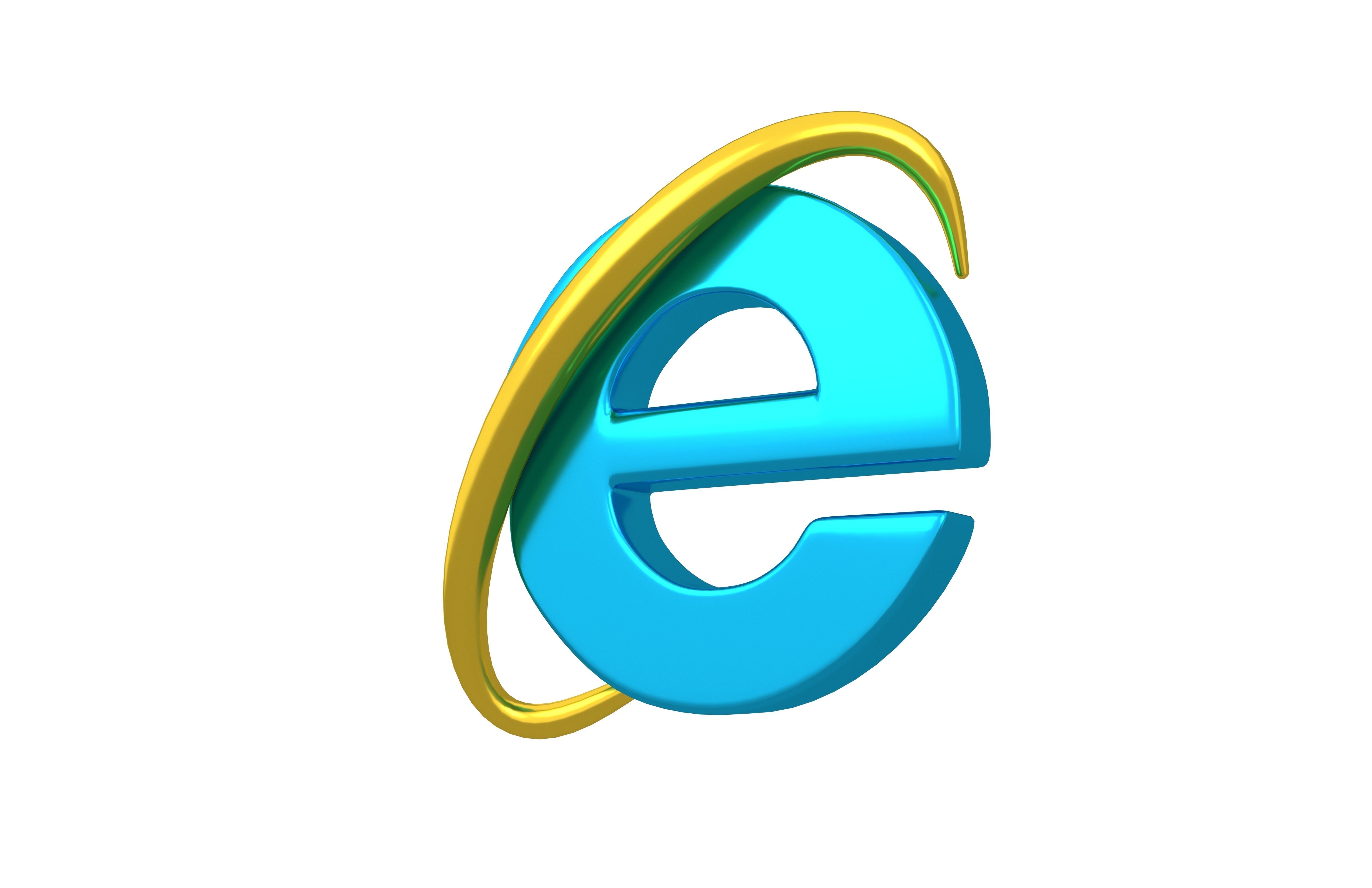 Internet Explorer Logo v1 007 Free low-poly 3D model_3