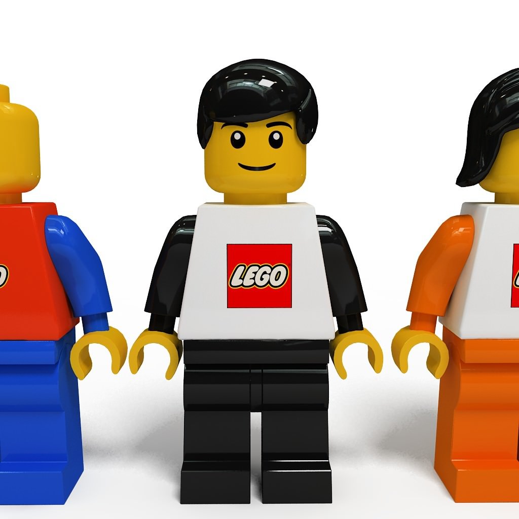 Lego man collection 10 characters 3D model_3