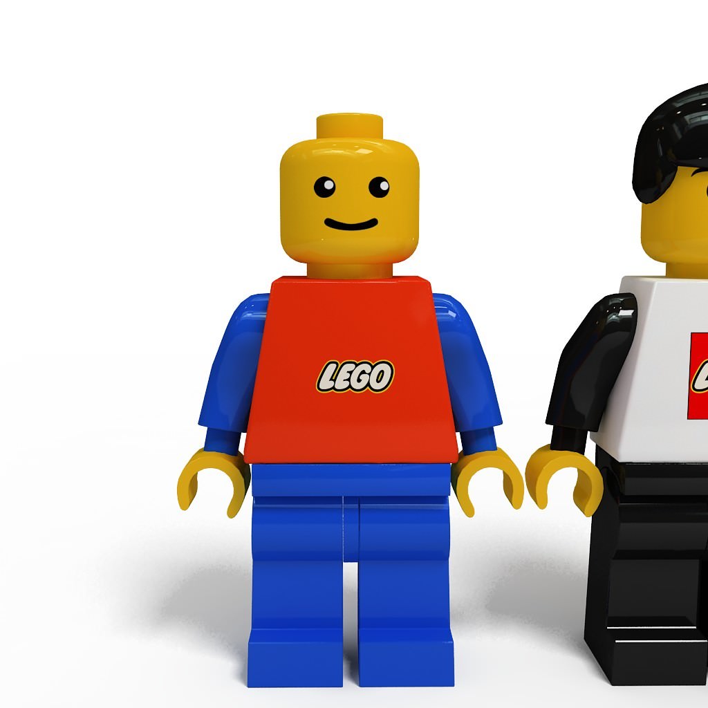 Lego man collection 10 characters 3D model_11