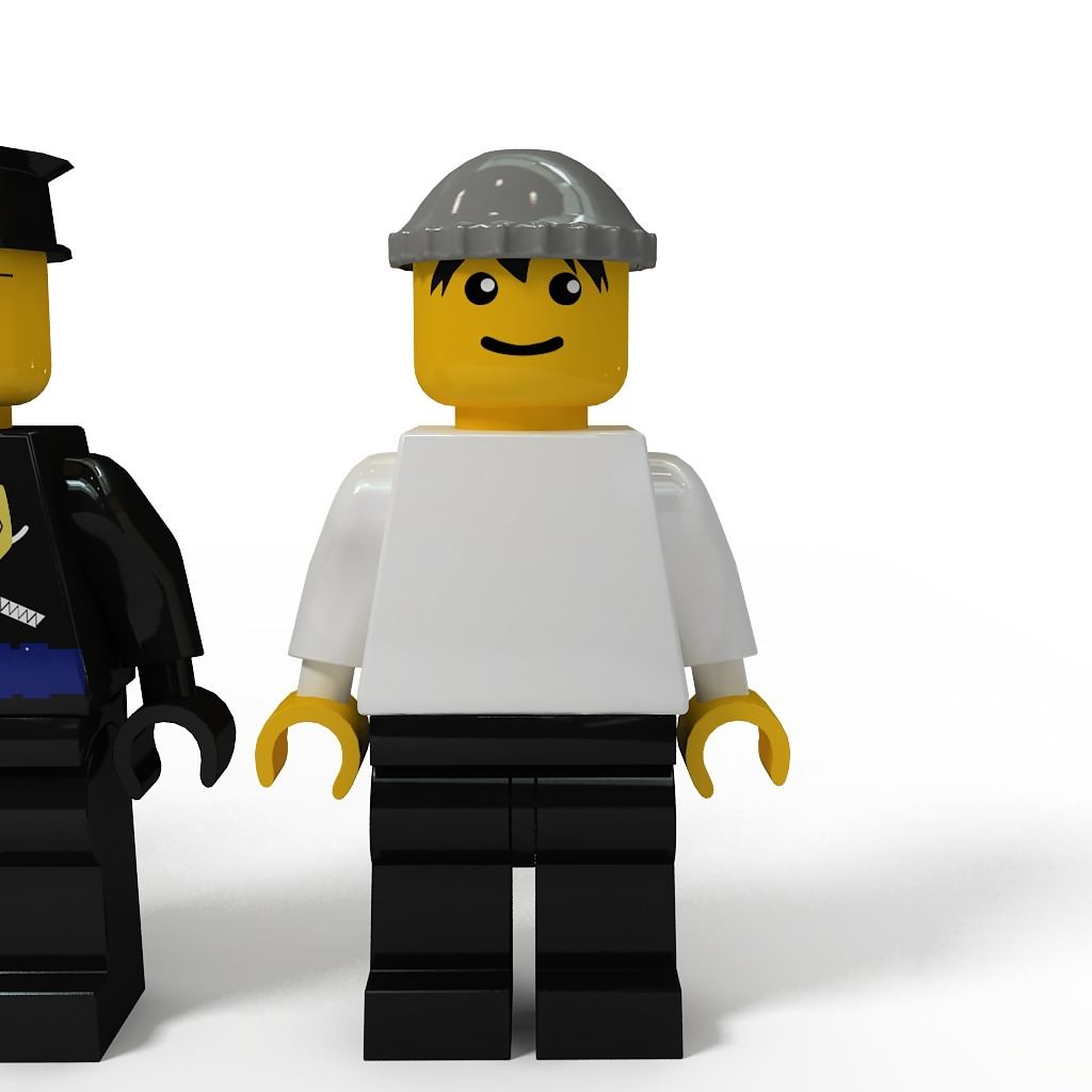 Lego man collection 10 characters 3D model_2