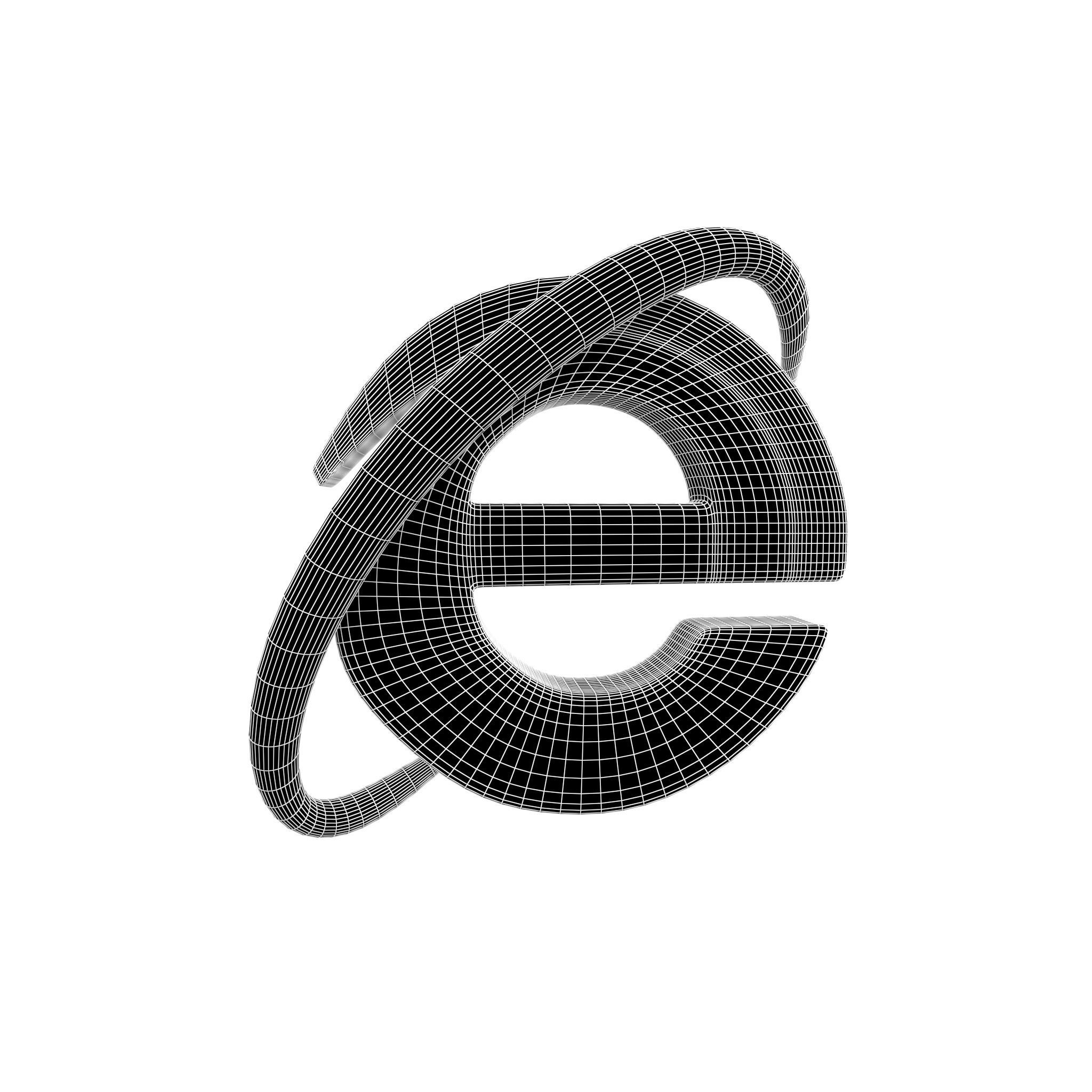 Internet Explorer Logo v1 008 Free low-poly 3D model_6