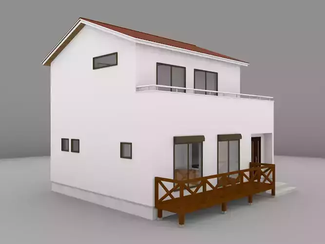 House model for background 09