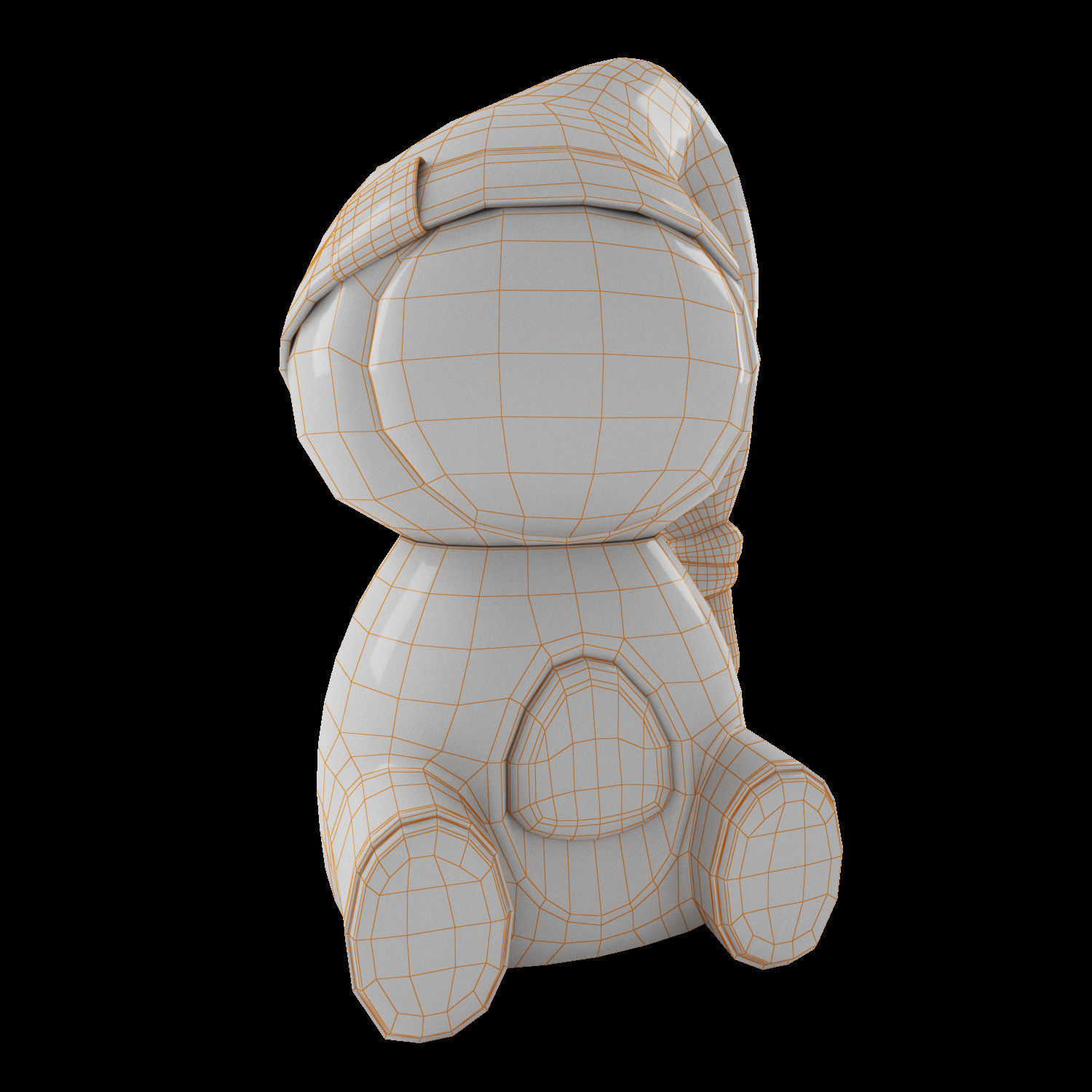babysitter bot Low-poly 3D model_5