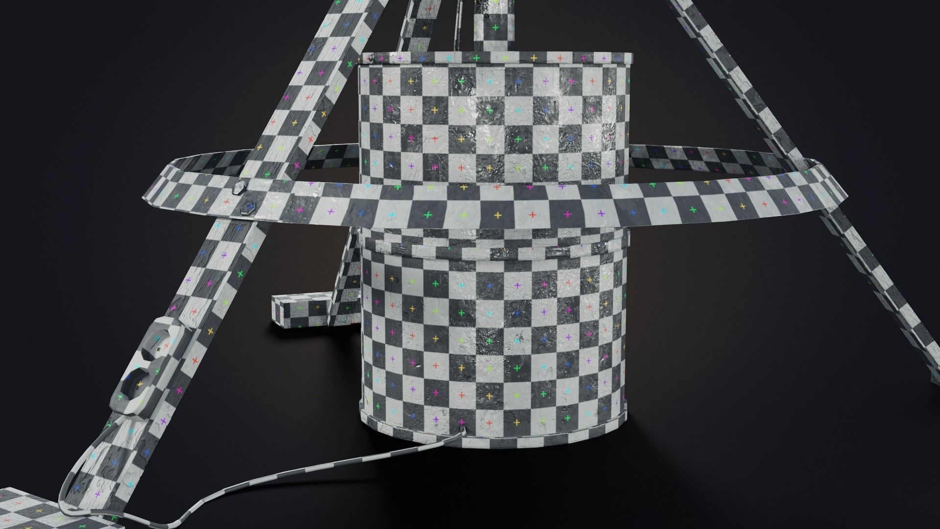 Handmade wind generator Free low-poly 3D model_16