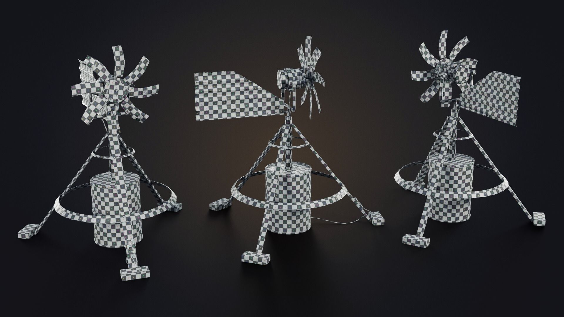 Handmade wind generator Free low-poly 3D model_12