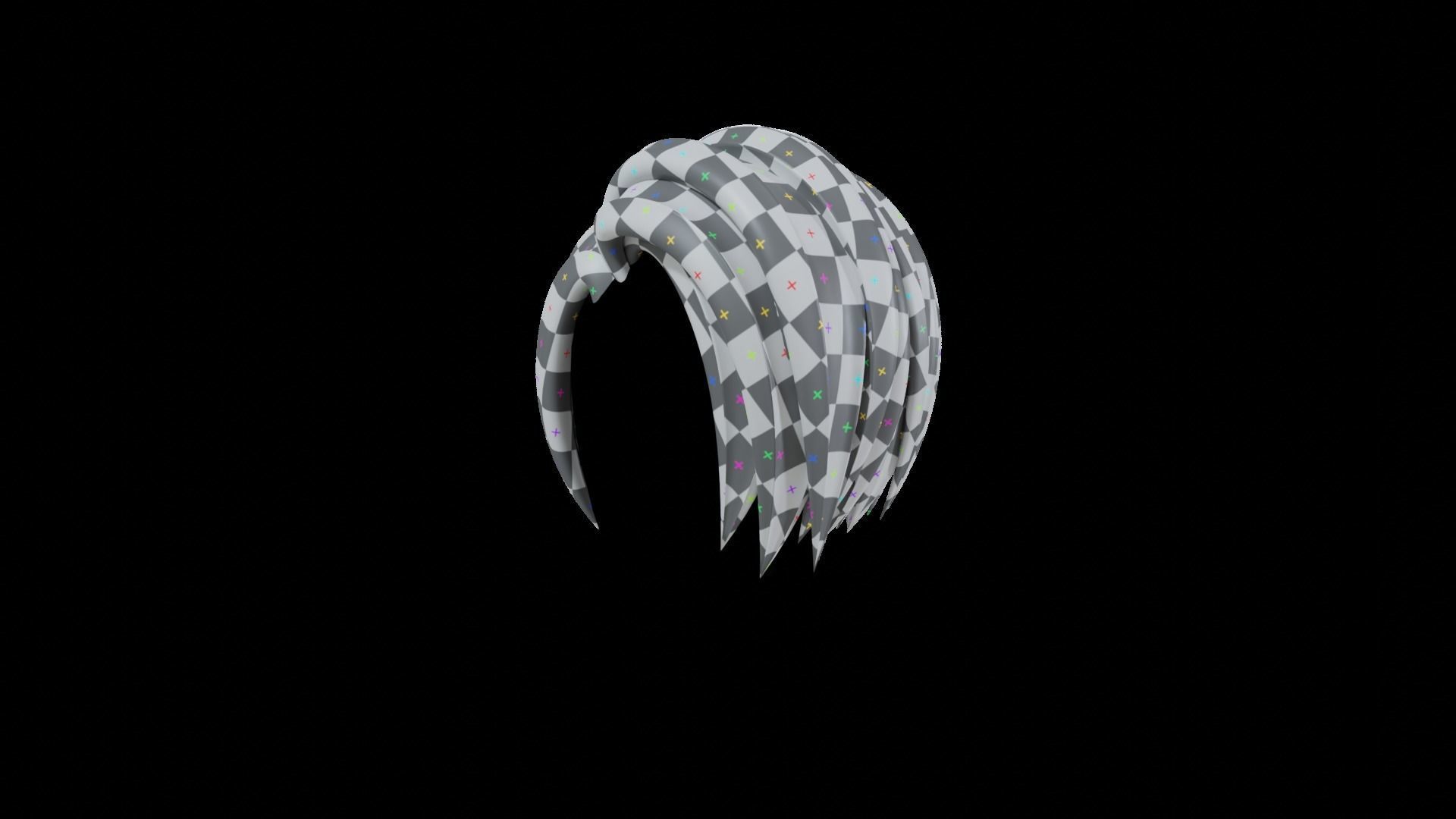 Base Stylized Haircuts 30-35 plus Low-poly 3D model_37