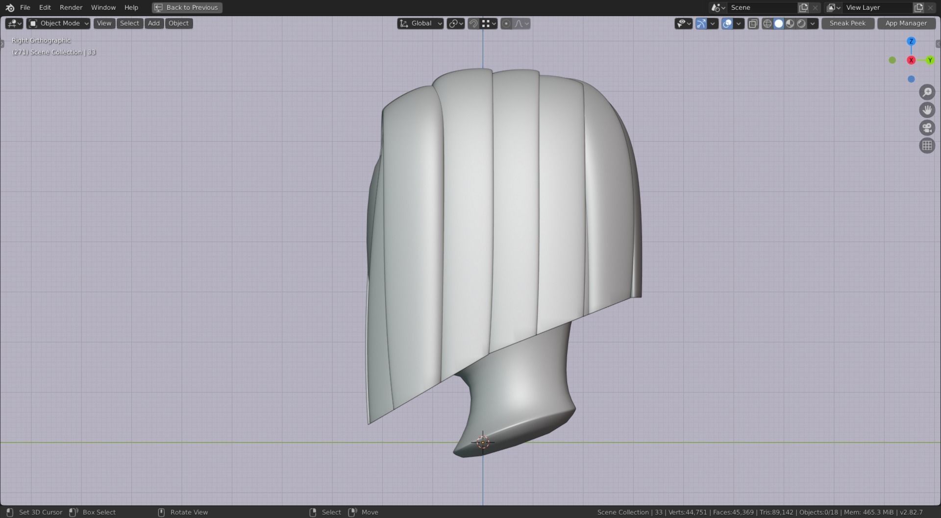 Base Stylized Haircuts 30-35 plus Low-poly 3D model_12