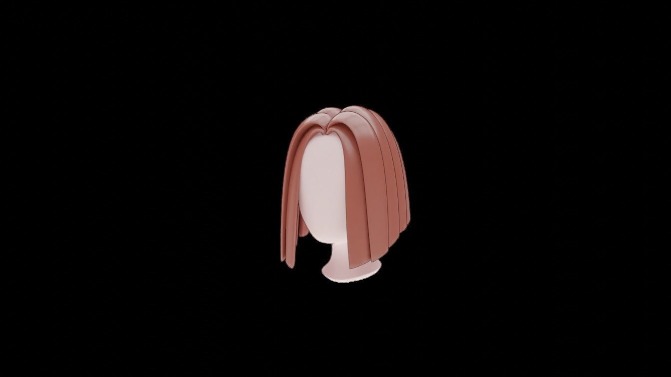 Base Stylized Haircuts 30-35 plus Low-poly 3D model_4