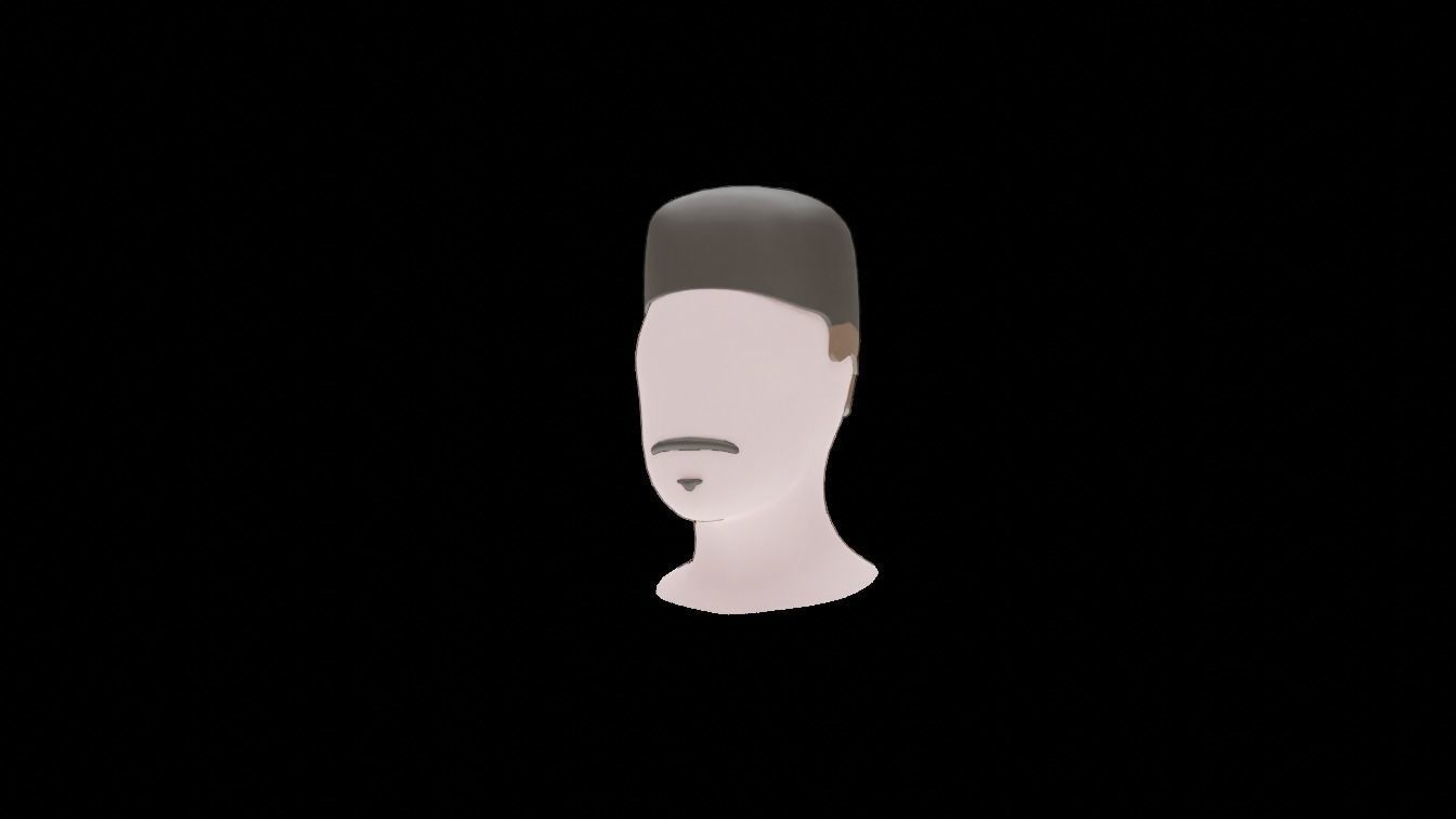 Base Stylized Haircuts 30-35 plus Low-poly 3D model_10