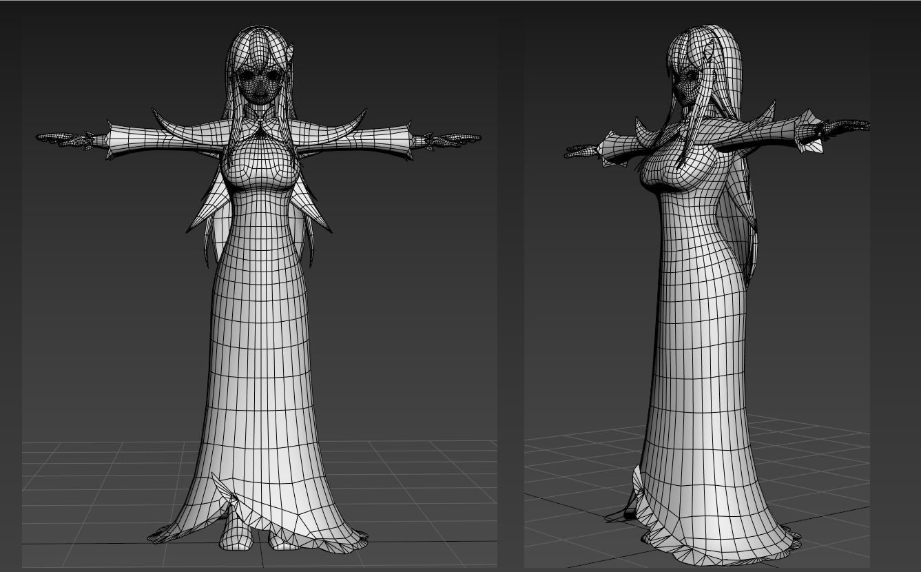 Echidna Re Zero VRChat 3D model_3