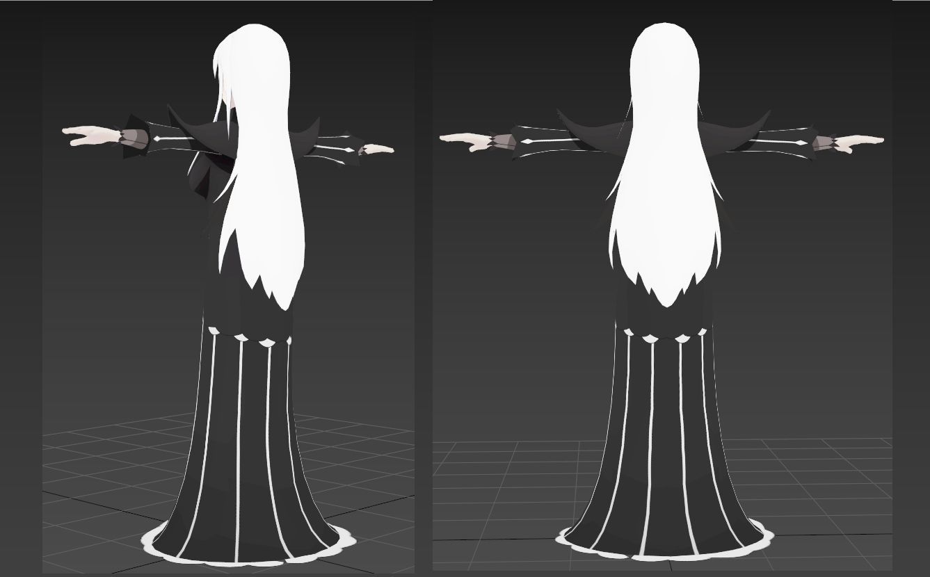 Echidna Re Zero VRChat 3D model_2