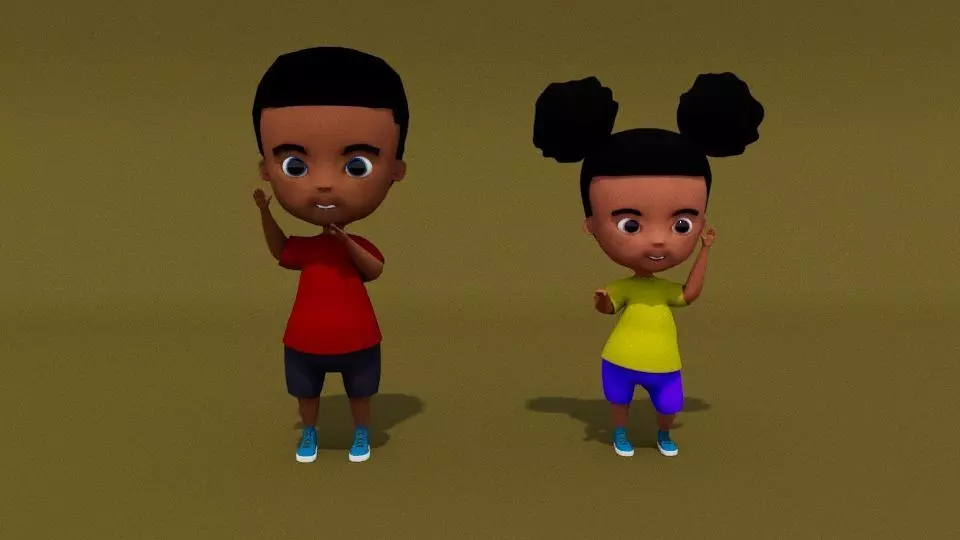 boy character Free 3D model