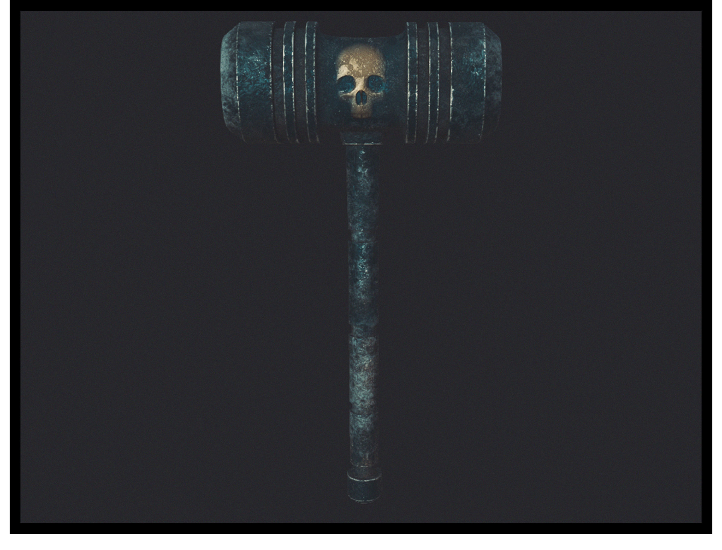 Death Hammer Low-poly 3D model_1