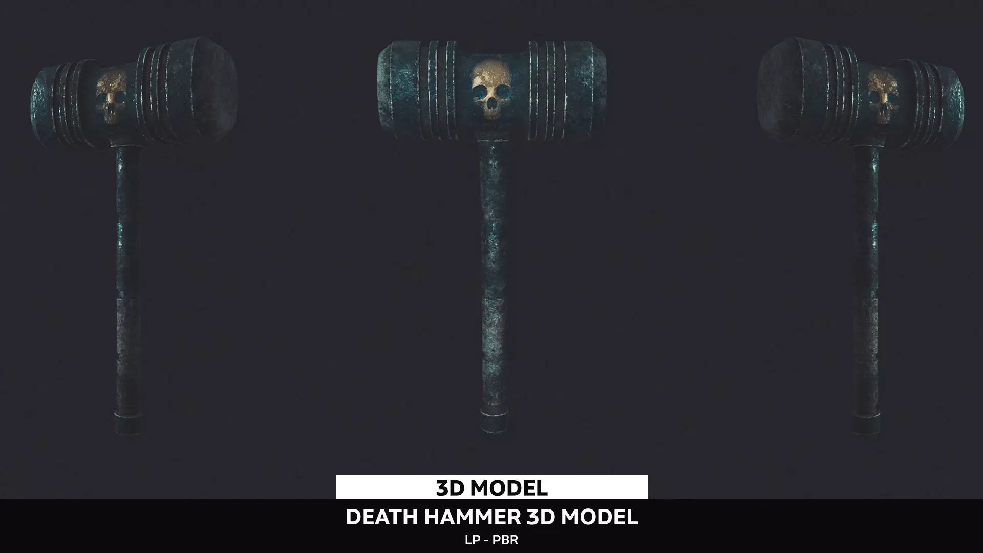 Death Hammer Low-poly 3D model_0