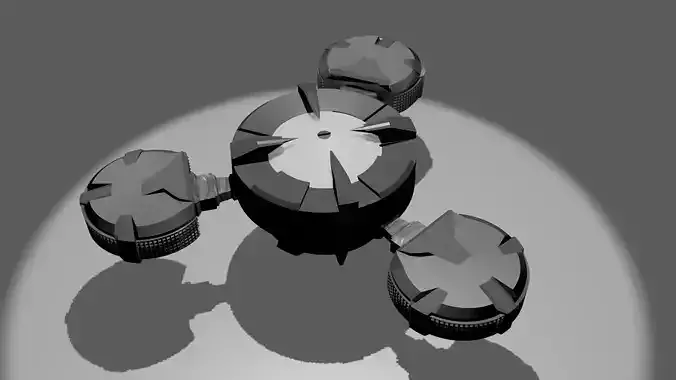 Space-ship 3D model drone