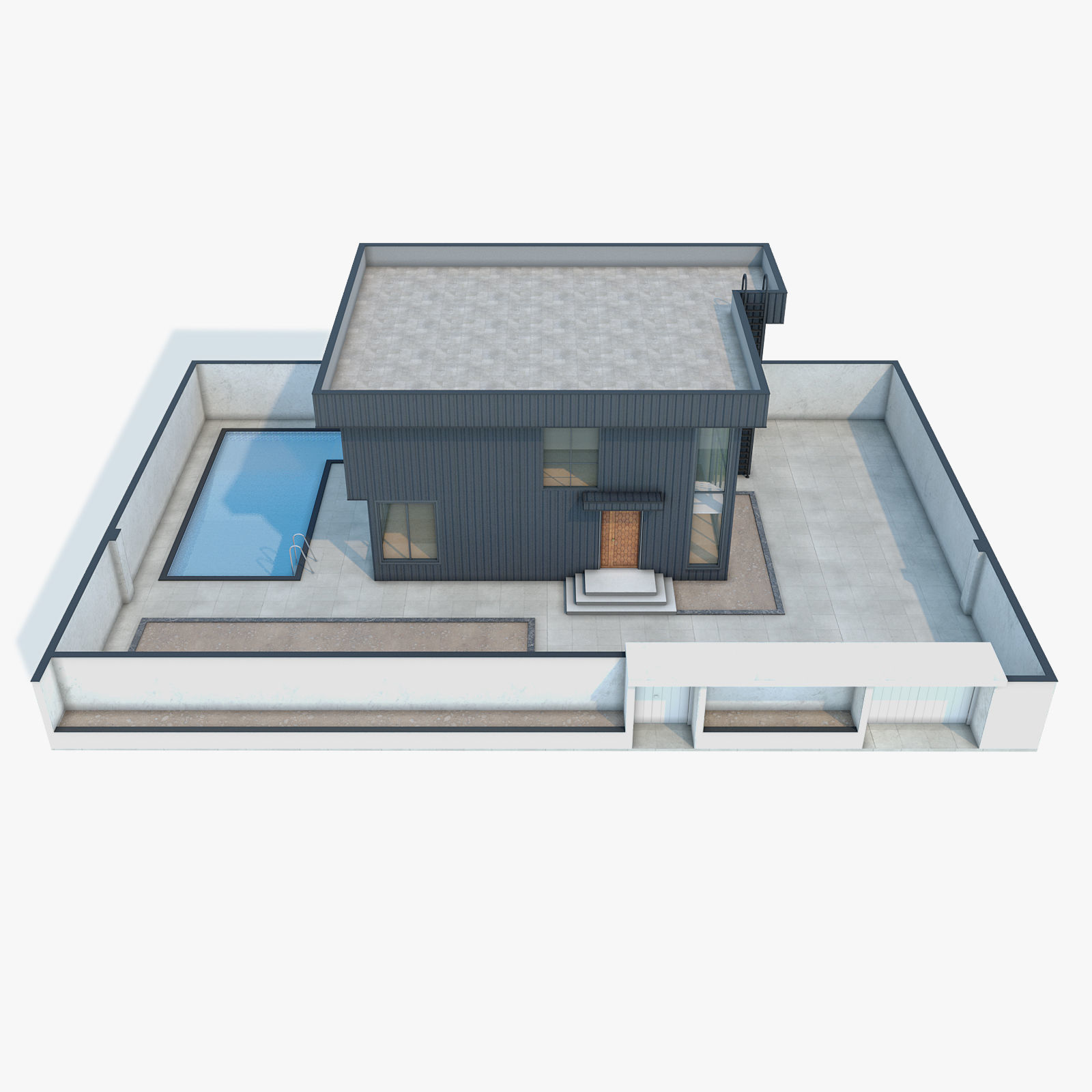 Modern House 3D model_7