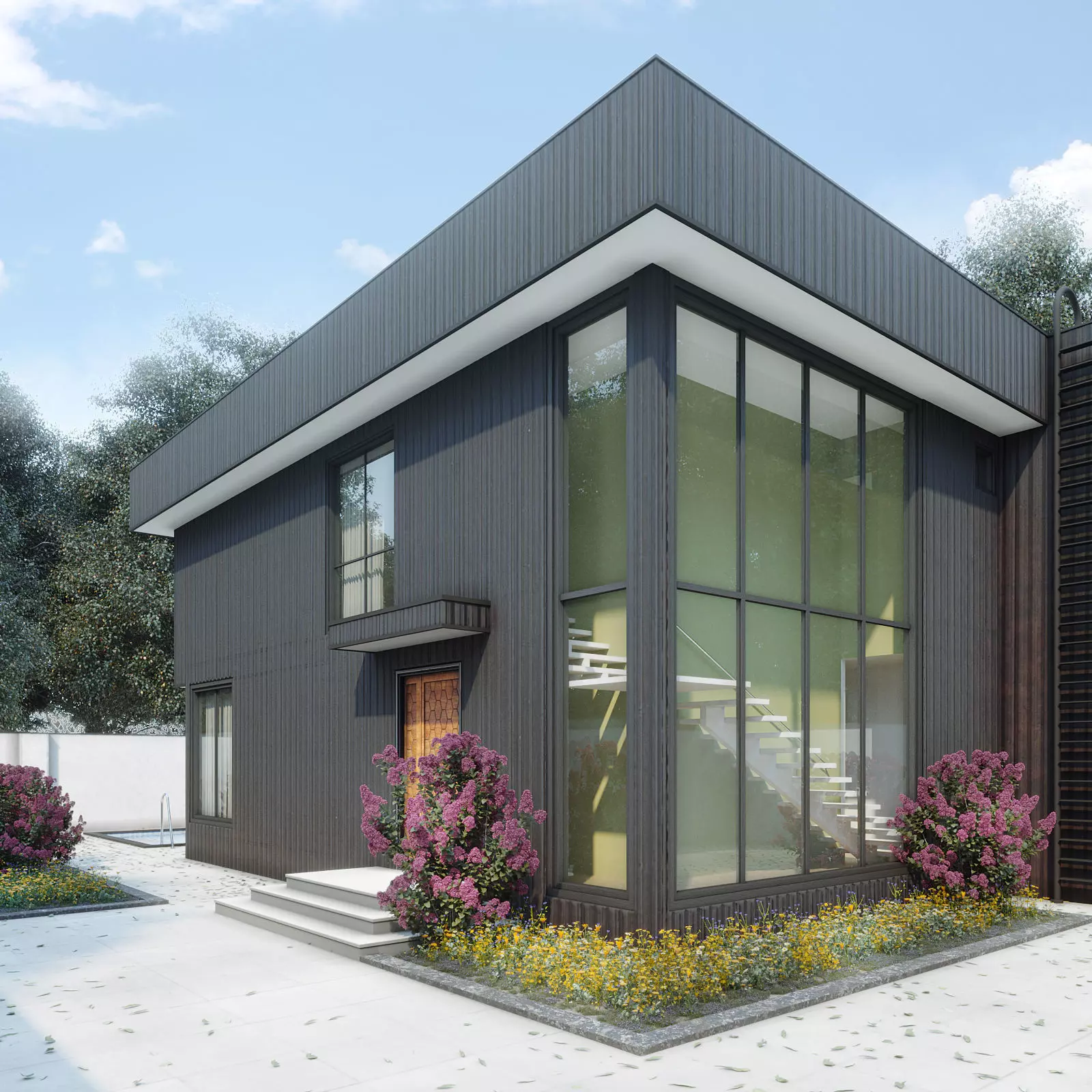 Modern House 3D model_0