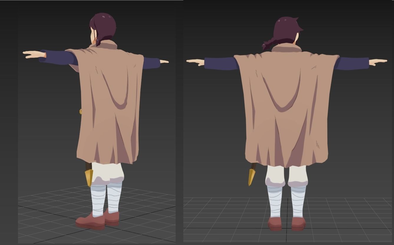 Stunk ishuzoku reviewers VRChat 3D model_2