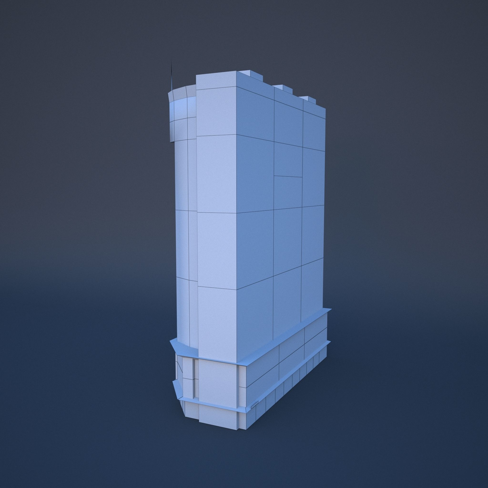 DUBAI ADAGIO PREMIUM HOTEL Low-poly 3D model_8