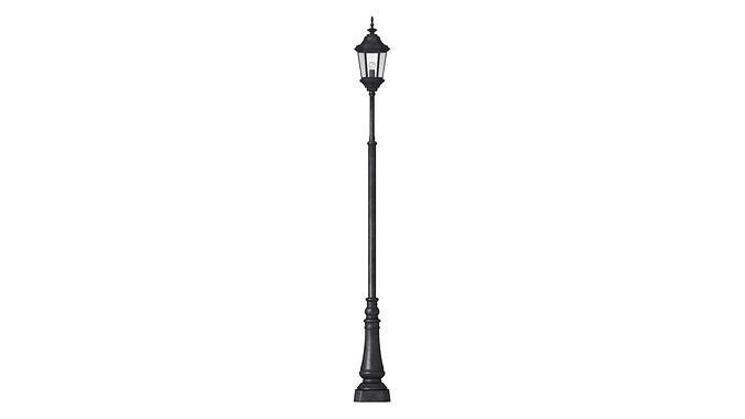 Antique lamp post 3D model