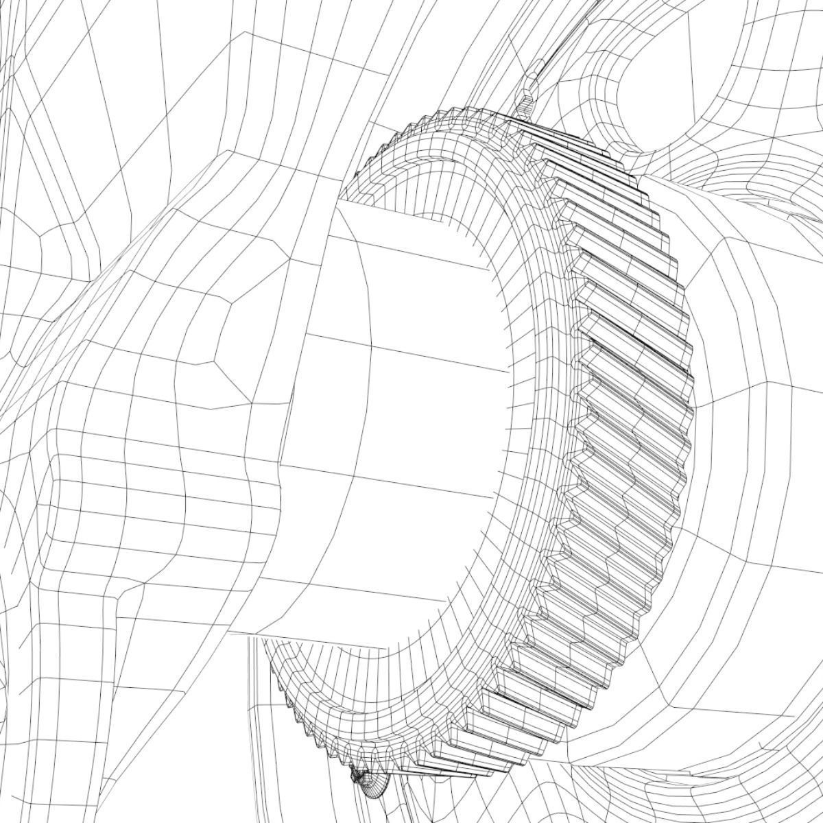 V8 Engine Working Animated 3D model_47