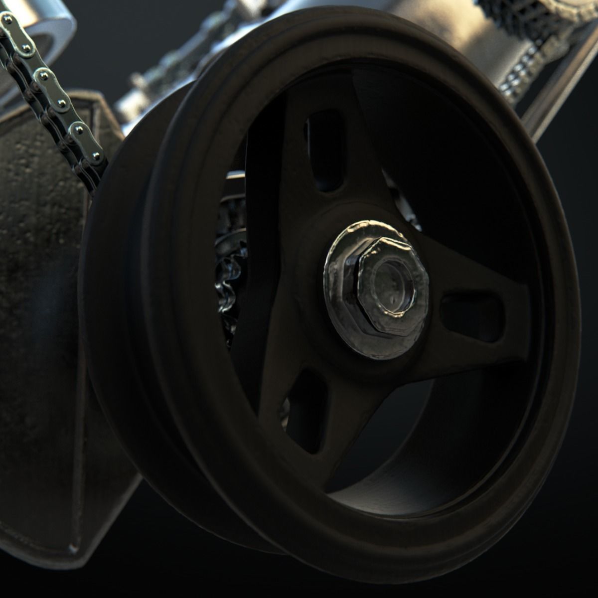 V8 Engine Working Animated 3D model_17