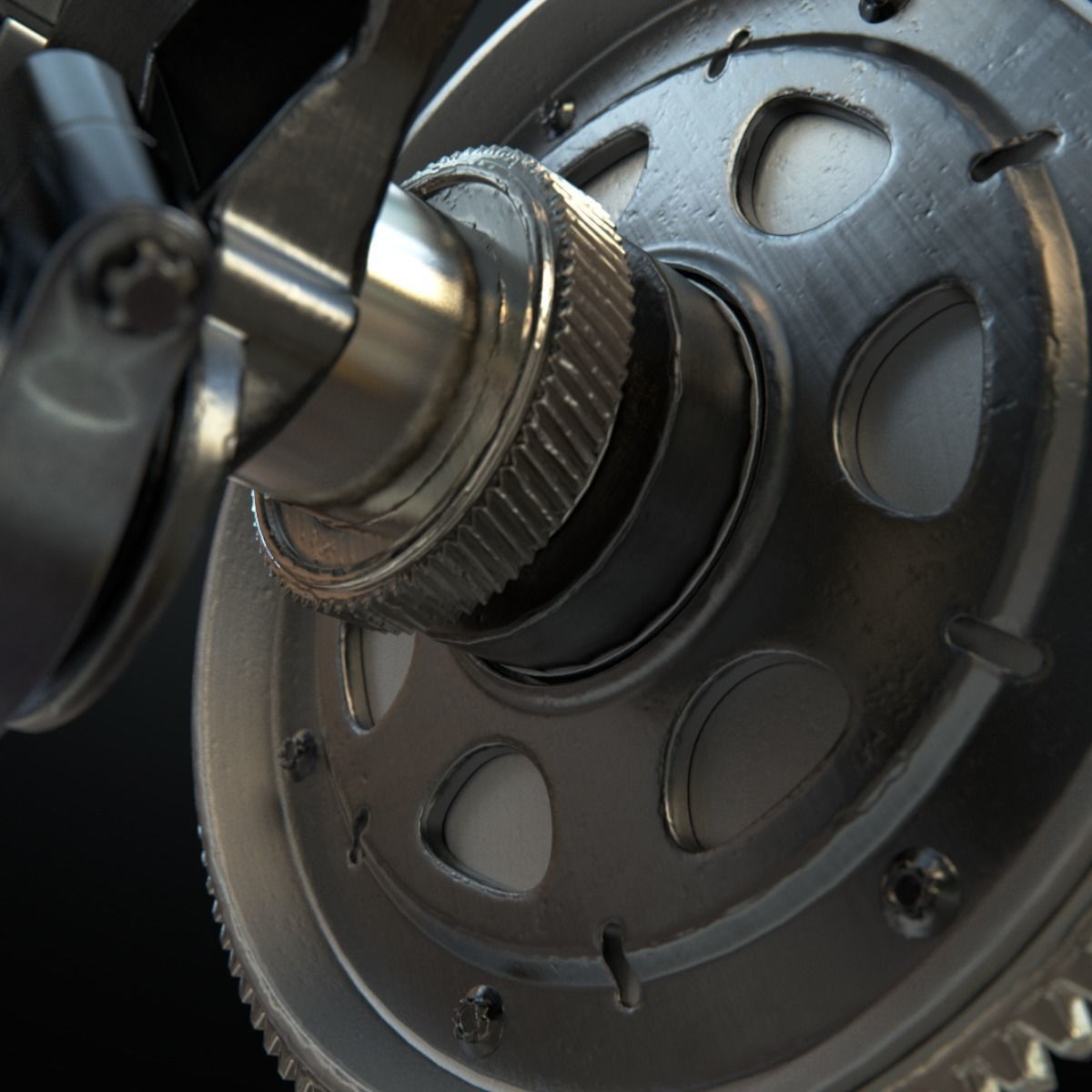 V8 Engine Working Animated 3D model_33
