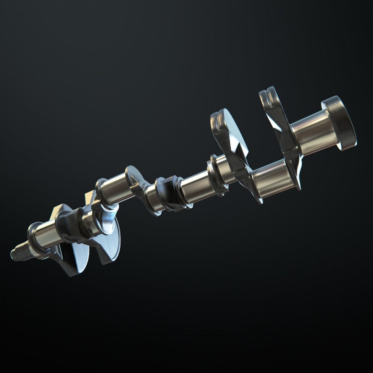 V8 Engine Working Animated 3D model_38