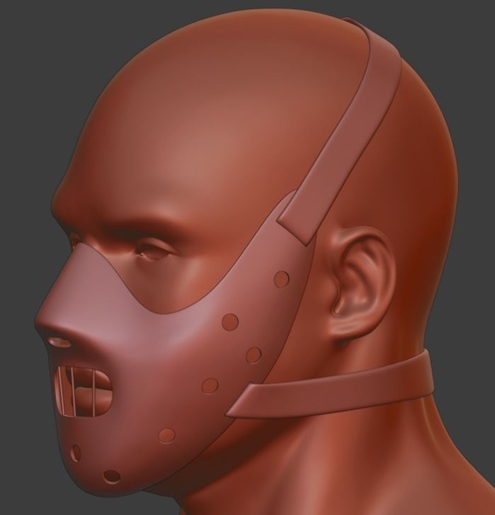 Hannibal Lecter mask 3d model 3D print model_8