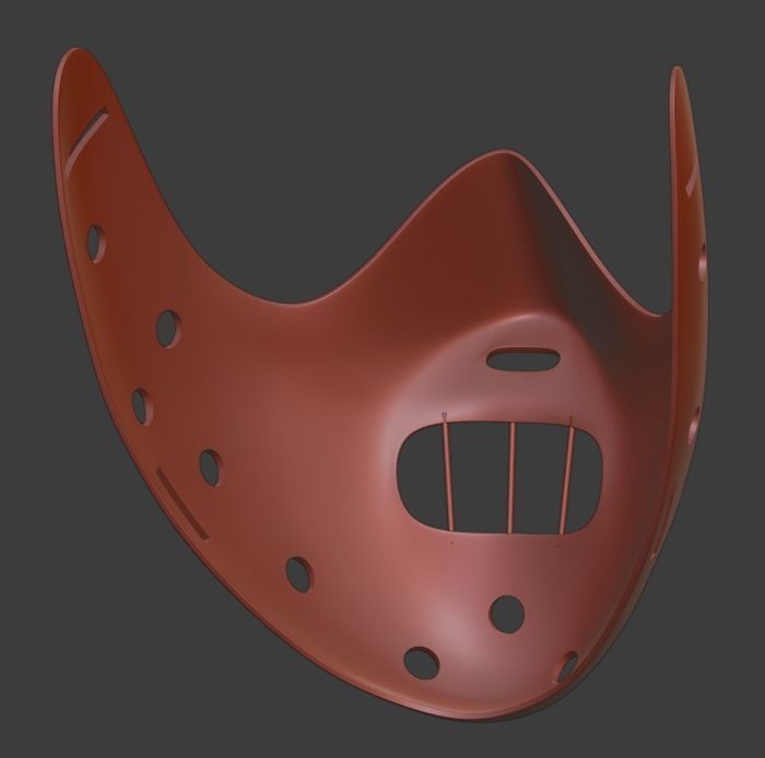 Hannibal Lecter mask 3d model 3D print model_10
