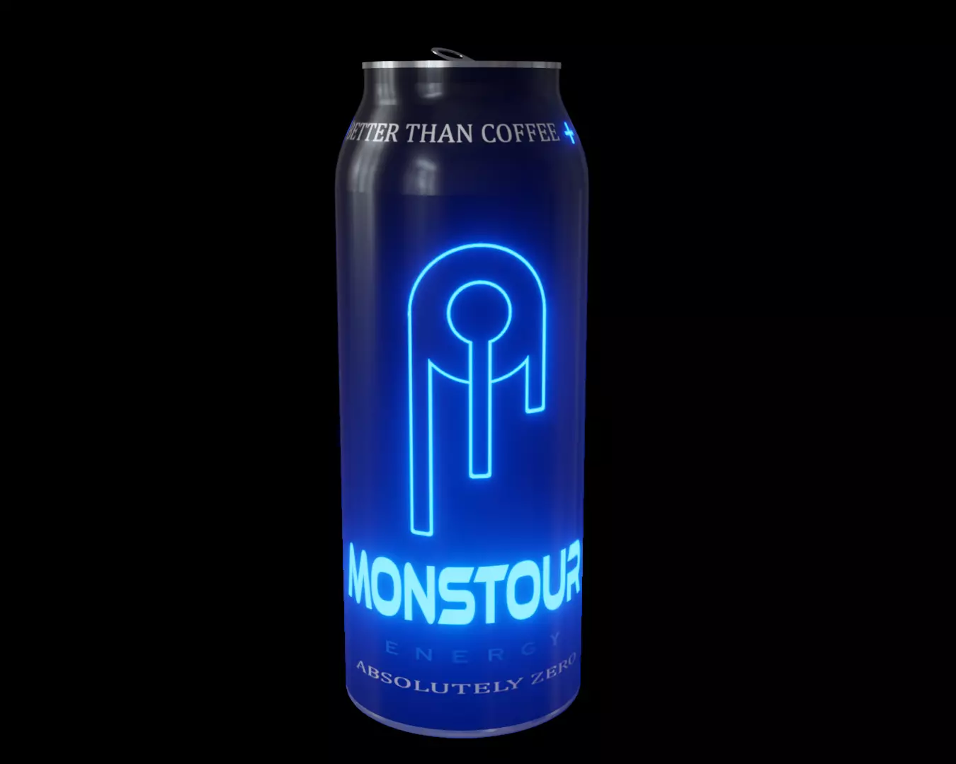 Energy drink and not a Monster copy I swear Free low-poly 3D model