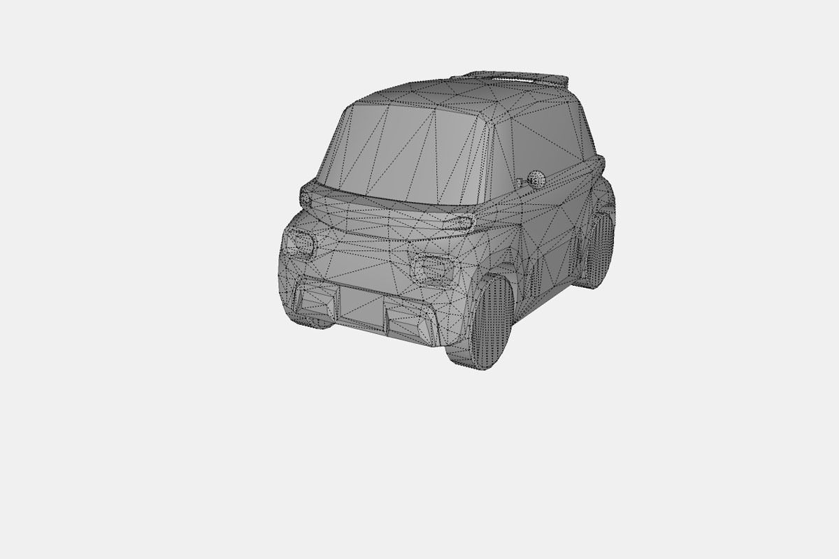 Citroen Ami Pop 2020 Low-poly 3D model_18