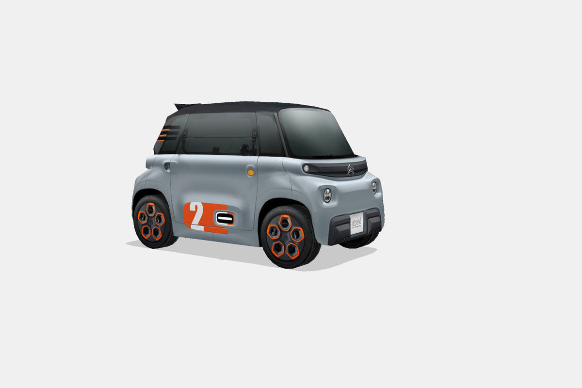 Citroen Ami Pop 2020 Low-poly 3D model_15