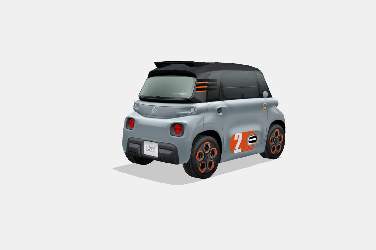 Citroen Ami Pop 2020 Low-poly 3D model_2