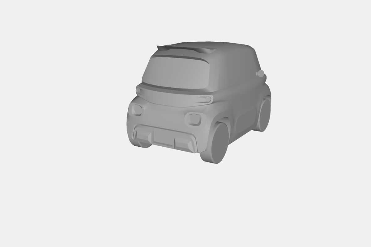Citroen Ami Pop 2020 Low-poly 3D model_21