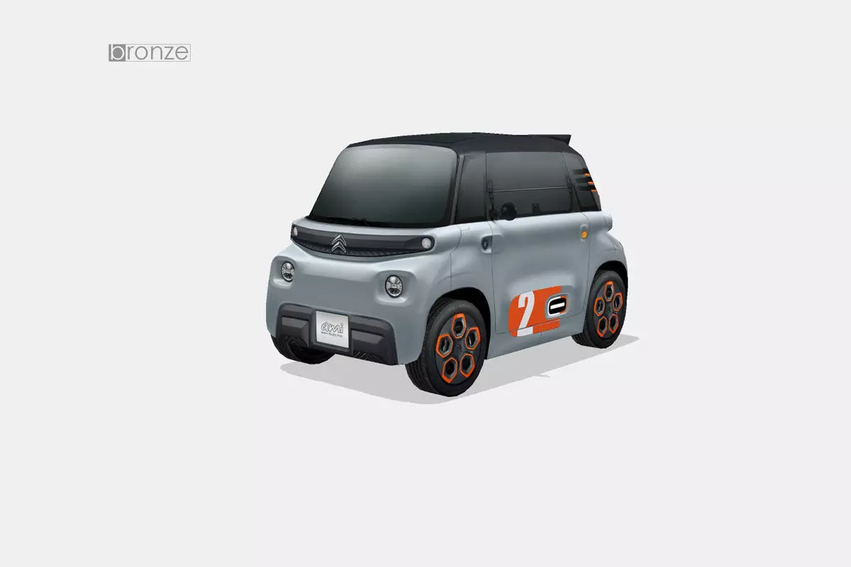 Citroen Ami Pop 2020 Low-poly 3D model_0