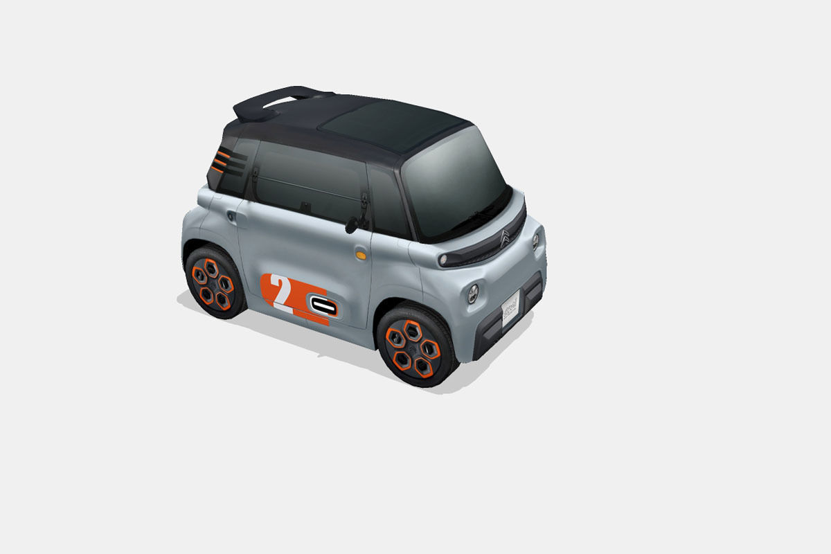 Citroen Ami Pop 2020 Low-poly 3D model_14