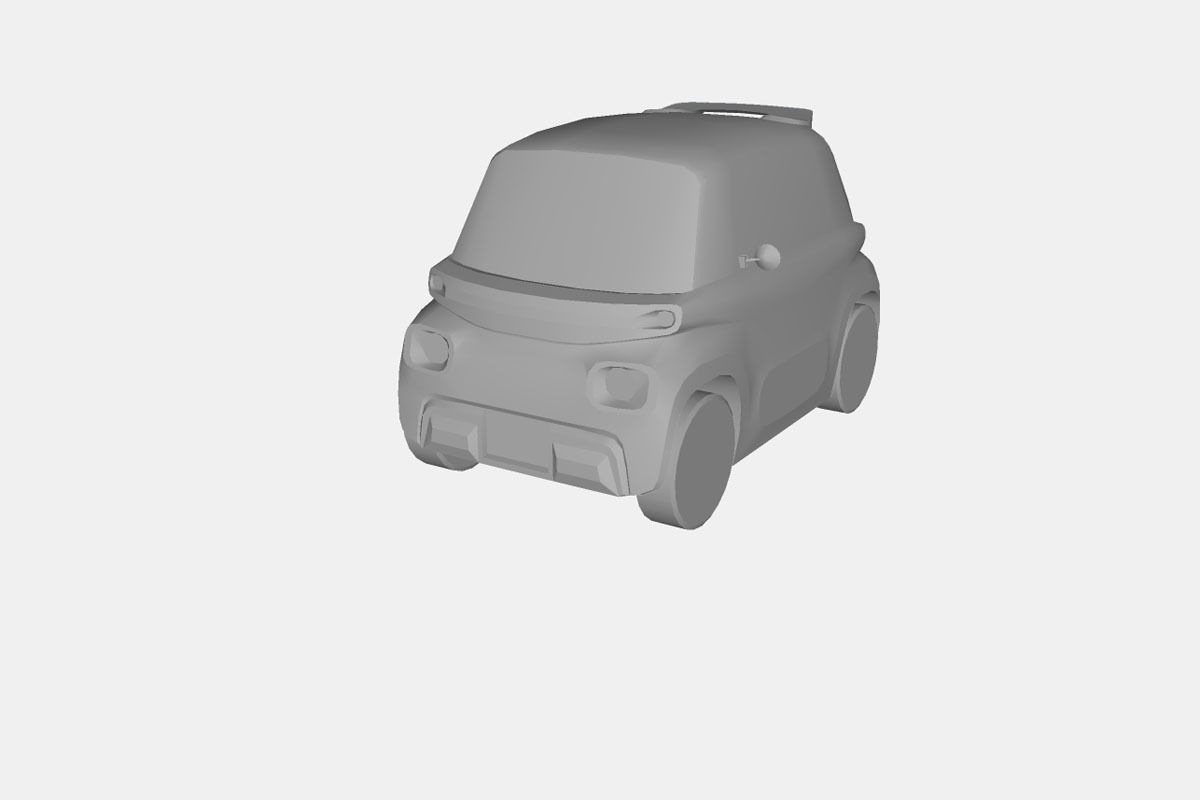 Citroen Ami Pop 2020 Low-poly 3D model_20