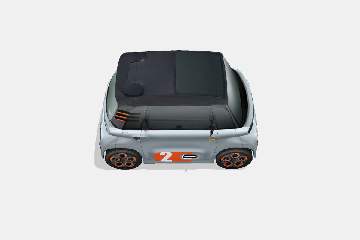 Citroen Ami Pop 2020 Low-poly 3D model_13