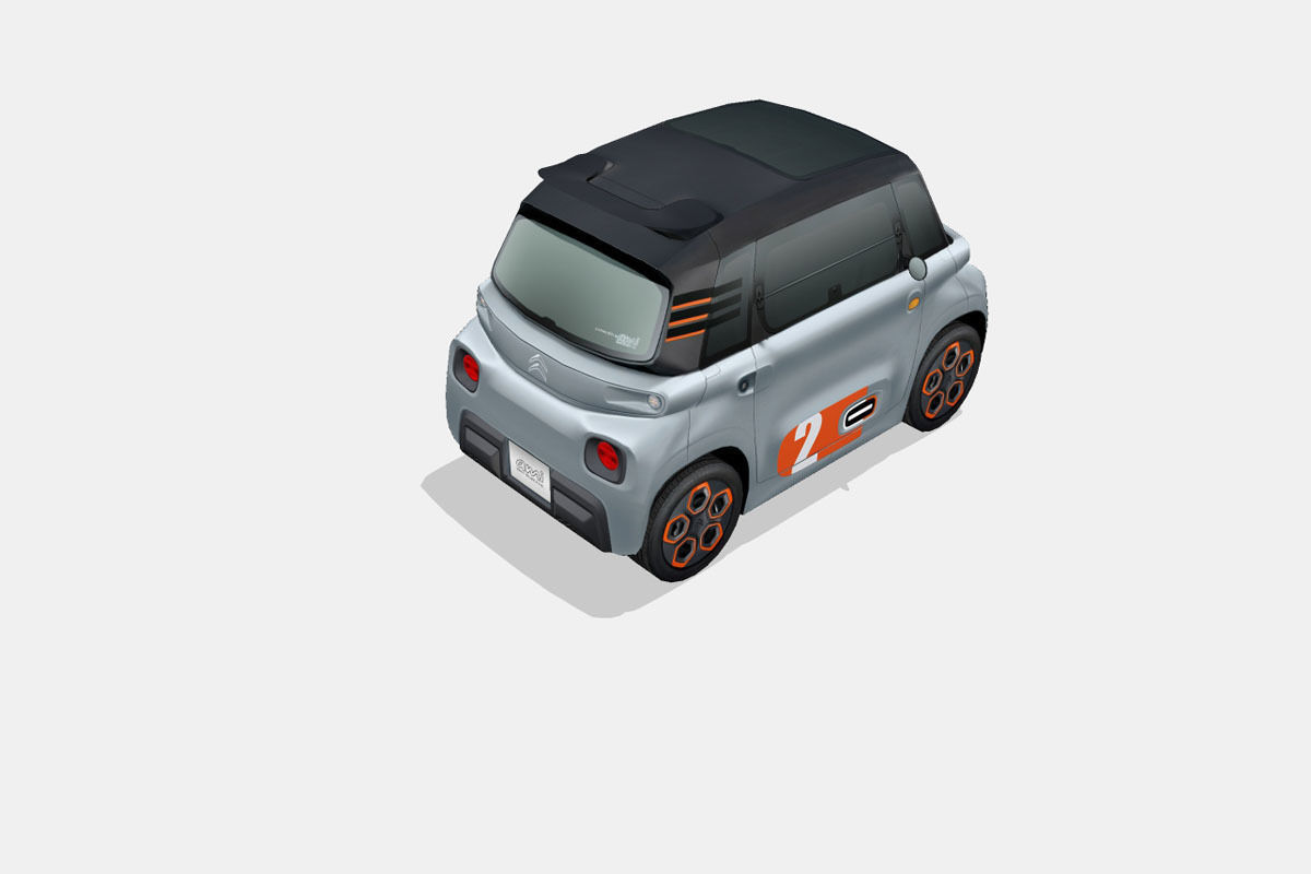 Citroen Ami Pop 2020 Low-poly 3D model_12